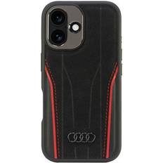 Wallet Cases Audi Genuine Leather Hardcase with MagSafe for iPhone 16 6.1"