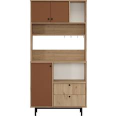 Röda Sideboards Skye Decor Donae Highboard Ek Röd Förvaringsskåp Röd Brun Sideboard