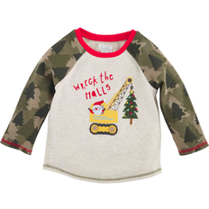 Mud Pie Construction Christmas T-Shirt - Tan