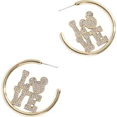 Jewelry Baublebar Gold Mickey Mouse Love Outline Hoop Earrings