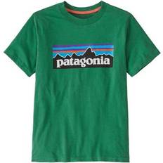 Patagonia Barnkläder Patagonia P-6 Logo Kids T-Shirt - New Navy