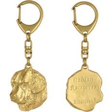 Portemonnees en sleutelhouders Art-Dog Golden Retriever Key Ring - Gilded Key Ring - Luxury