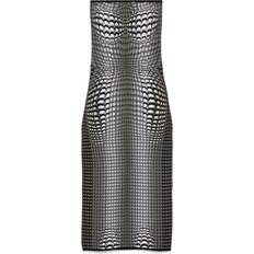 Beige - Knælange kjoler Marine Serre Moon Midi Tube Dress - Grey