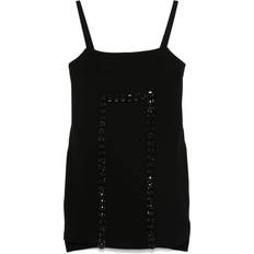 Max Mara Kjoler Max Mara Sort Krystal Minikjole med Stenbroderi - Sort