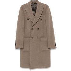 Emporio Armani Beige Coats Emporio Armani Wool Coat - Brown