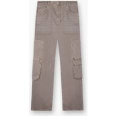 Beige - Men Jeans Represent R3 Workshop Denim Jeans - Stone/Grey