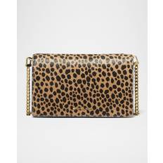 Natural Handbags Michael Kors Jet Set Medium Cheetah Calf Hair Crossbody Bag - Husk Multi