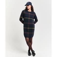 Gant L Dresses Gant Checked Crew Neck Dress - Women