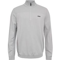 BOSS Momentumx QZ Herr Tröja - Light/Pastel Grey