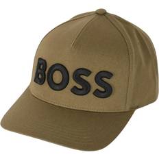 HUGO BOSS Tilbehør HUGO BOSS Bomull Baseball Cap Med Bøyd Visir - Green