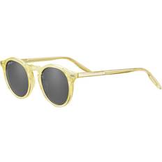 Serengeti Adult Sunglasses Serengeti Raffaele Polarized Sunglasses - Shiny Milky Lemon Yellow