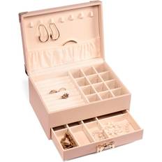Guld Smyckeskrin Gillian Jones Large Jewelry Box with Bow - Pink