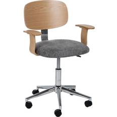 Grey Natural 60 x 60 x 89 cm Office Chair