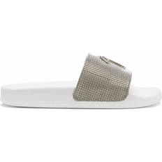 Giuseppe Zanotti Women Shoes Giuseppe Zanotti Metallic-Finish Brett Slides - Silver