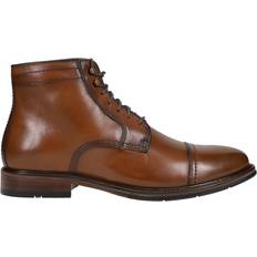 Johnston & Murphy XC Flex Raleigh Cap Toe Zip Lace Up Boots - Brown