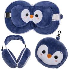 Pingviner Mjukisdjur Out of The blue Pingvin Plush Resekudde med Øgonmask
