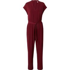 6XL Jumpsuits & Overalls s.Oliver Black Label Jumpsuit Mit Bindegürtel - Bordeaux