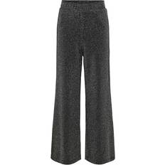 Blue - Leggings Trousers Kids Only Regular Fit Girls Glitter Trousers - Silver/Black