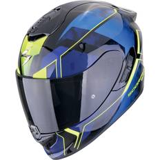 Scorpion EXO-1400 Evo II Air Intensio Helmet, black-blue-yellow, for Men