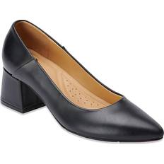 Nisolo Go-To Mid Heel - Black