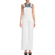 Valentino Jumpsuits & Overalls Valentino Embroidered Denim Jumpsuit - Bianco