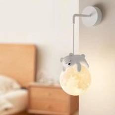 AlwaysH Wired 3D Print Moon Ball Wall light