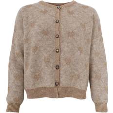 Black Colour Bchiya Knit Cardigan - Sand