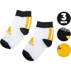 Adidas Gula Strumpor adidas 3-Pack Ankle Socks Unisex - White/Black/Yellow