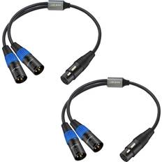 Cables Jolgoo XLR Splitter Cable XLR Female to Dual XLR Male Y