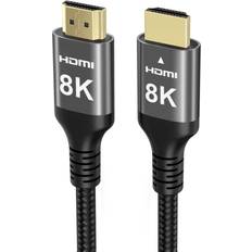 8K HDMI Kabel 10M Nylonflätad 12bit