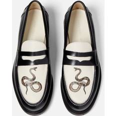 Duke + Dexter Wilde Snake Penny Loafer Black