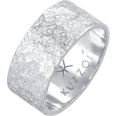 Kuzzoi Organic Bandring Struktur 925 Silber - Silber