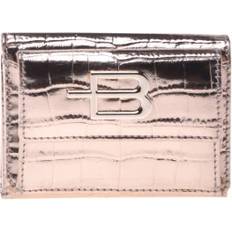 Plånböcker & Nyckelhållare Baldinini Gold Laminated Leather Wallet - Pink