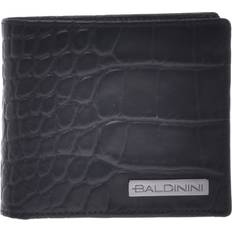 Plånböcker & Nyckelhållare Baldinini Leather Wallet with Crocodile Print - Black