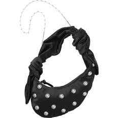Stine Goya Väskor Stine Goya Crystal Studs Knotted Satchel Micro - Black/Black
