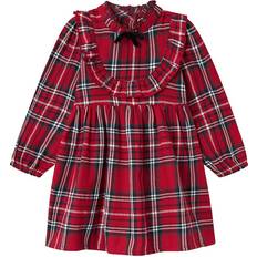 Röda Klänningar Barnkläder Name It Mini Klänning LS Dress - Röd