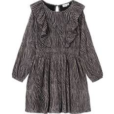 Brown Dresses Name It Kleid - Black/Zebra