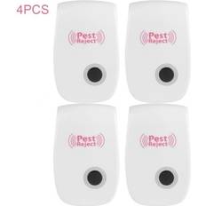 White Pest Control ZJchao Ultrasonic Pest Repellent Mosquitoes Set of 4