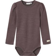 L Bodysuits Name It Body Wolle - Sparrow