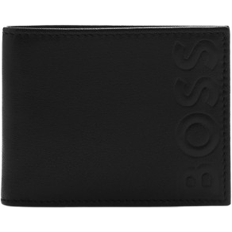 HUGO BOSS Big BB 6 CC Embossed Logo Wallet - Black