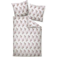 Janine Moments Duvet Cover White, Pink (200x135cm)