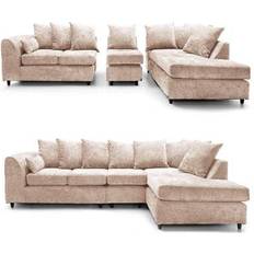 Corner Sofas B&Q Monaco Beige Sofa 265cm 5 Seater