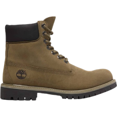 Fabric - Men Lace Boots Timberland Premium 6" Lace-Up Waterproof Boot - Olive