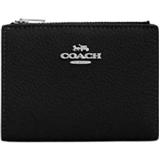 Coach Bifold Wallet - Pebbled Leather/Silver/Black