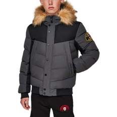 Capuchon met Bont Jassen Zavetti Bomber Jacket Junior - Black