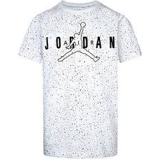 T shirt Nike Big Kid's Jordan Speckled Allover Print T-shirt - White (95B236G-100)