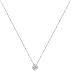 Weißgold Halsketten Christ Chain Necklace - White Gold/Diamonds