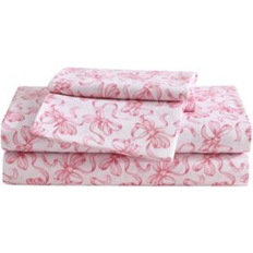 Betsey Johnson Printed Microfiber 4 Piece Set Full Bed Sheet Pink