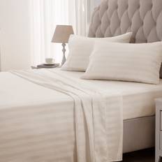 SLEEP ZONE Striped Cooling Sheets Set Full Size Bed Sheet