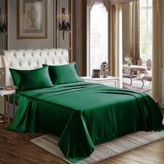 Satin Sheets Full Size 4 Piece Dark